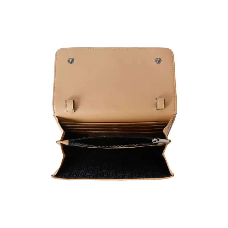 Kurt Geiger London Lambskin Shoulder Bag Crossbody Bag Wallet Women's Camel-3