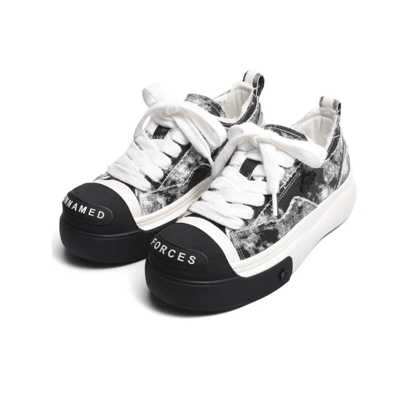 UNNAMED FORCES Skateboard Shoes Unisex Low Top White-3