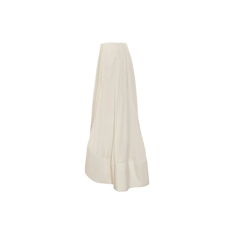 Lanvin Ruffled Hem Pleated Skirt-2
