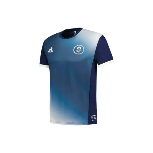 Le Coq Sportif T-Shirts Men Blue/White