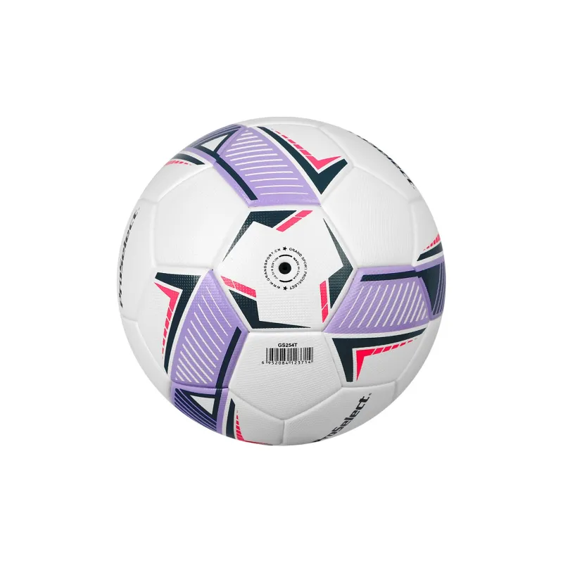 ProSelect Size 5 Soccer PU Seamless Thermal bonding Unisex White Purple-5