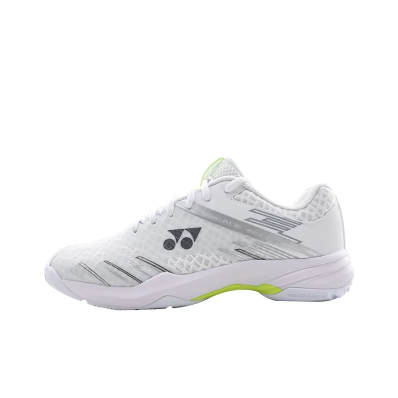 YONEX POWER CUSHION CASCADE ACCEL Cushioning Coverage Support Slip Resistant Low Top Badminton Shoes Unisex White Lime-0