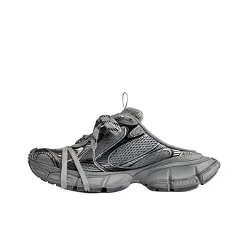 Balenciaga 3XL Mules 'Grey Mesh And Polyurethane' Women's