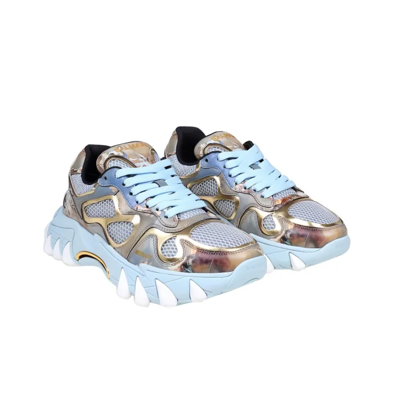 BALMAIN Wear-Resistant Low-Top Sports Lifestyle Casual Shoes Men's Gold-2