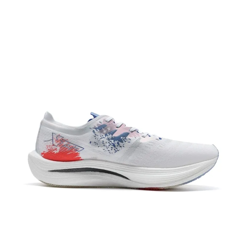 XTEP 160X 5.0 Running Shoes Men Low Top Sunlight Blue/New White/Laser Red-1