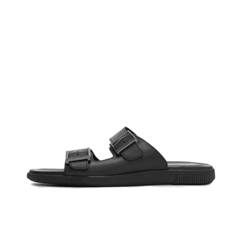 Clarks Slide Slippers Men's Black
