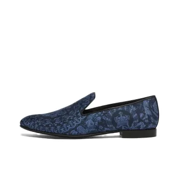 VERSACE Barocco-print Silk Slippers