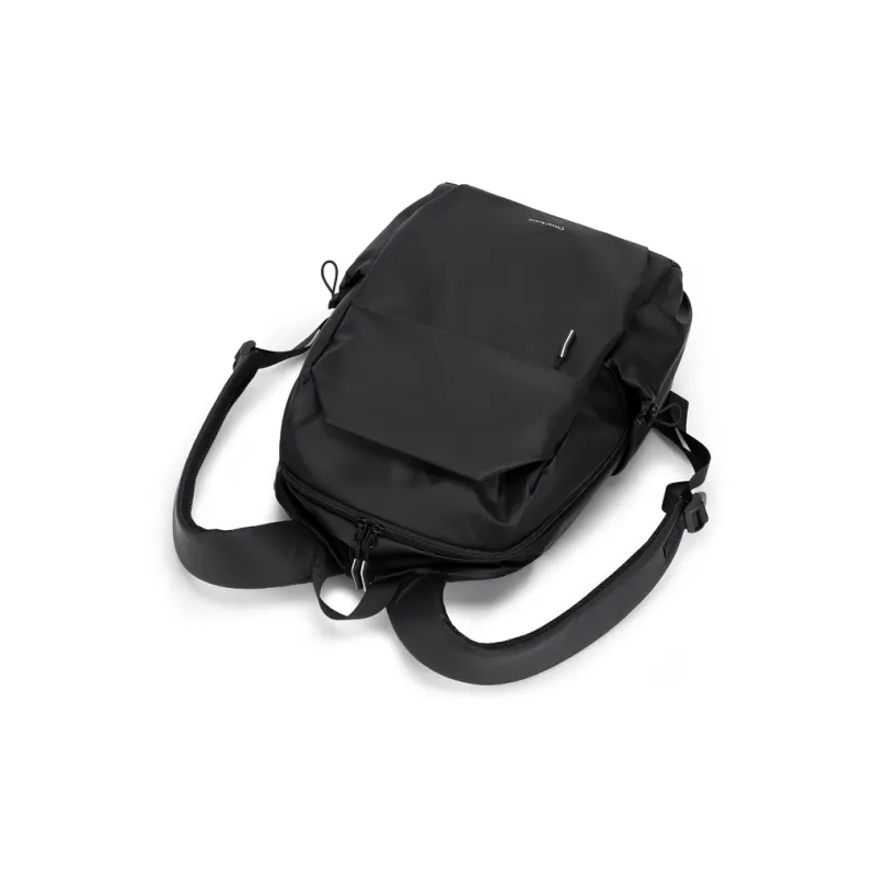 Simvay Clos PU Backpack Large Size Men's Black-4