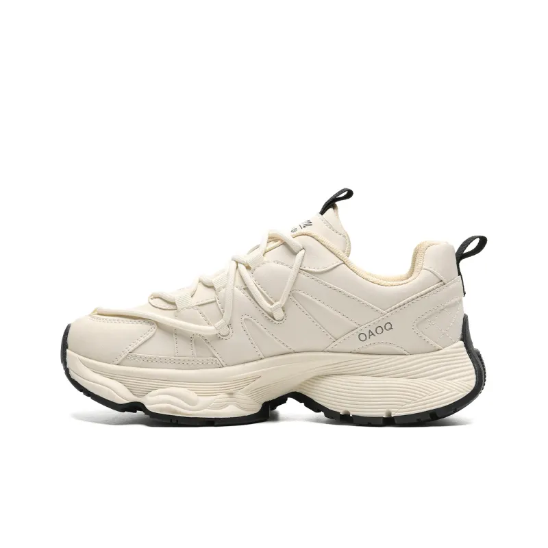 OAOQ Wear-Resistant Low-Top Chunky Sneakers Women's-9