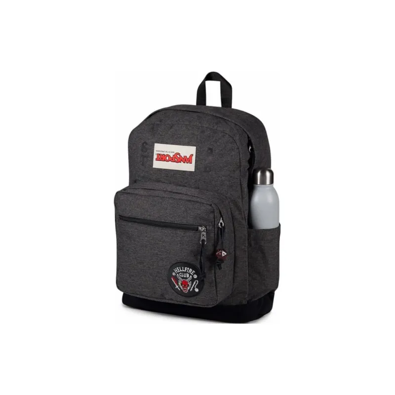 JanSport X Netflix STRANGER THINGS Stranger Things, Collaboration Polyester Backpack Unisex Black-1