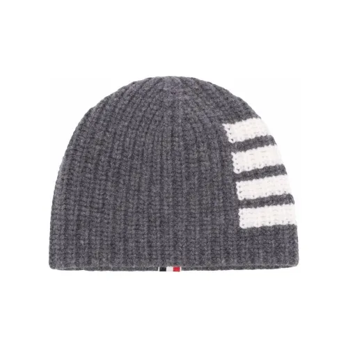THOM BROWNE· Merino Wool Beanies Men's Gray