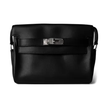 HERMES Kelly Evergrain Calfskin Kelly Bag, Messenger Bag, Shoulder Bag Small Size Women's