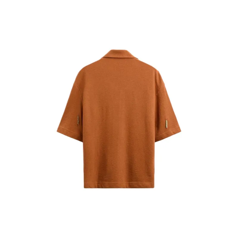 ZARA Shirts Men Dark Orange-1
