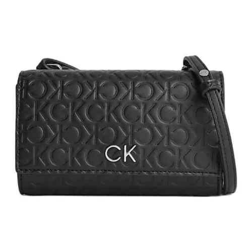 CALVIN KLEIN Polyester Blend With Polyurethane One Shoulder Portable Wallet Women's Black