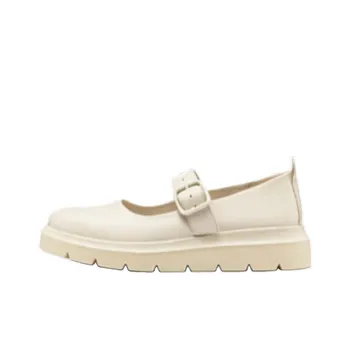 Ecco Platform Mary Jane Shoes 4.5cm Women's White