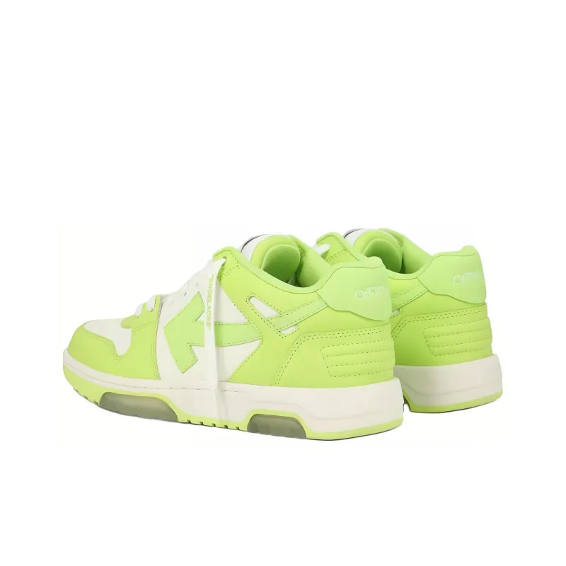 OFF WHITE Out Of Office Ooo Low Tops White Light Green-2