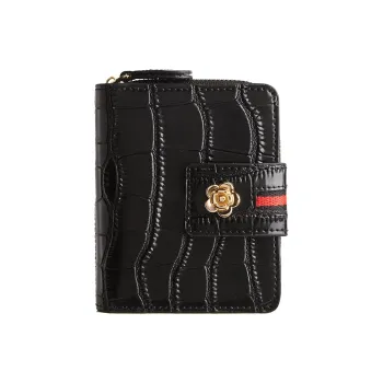 Marino Orlandi Cow Split Leather Wallet Clutch Women's Black