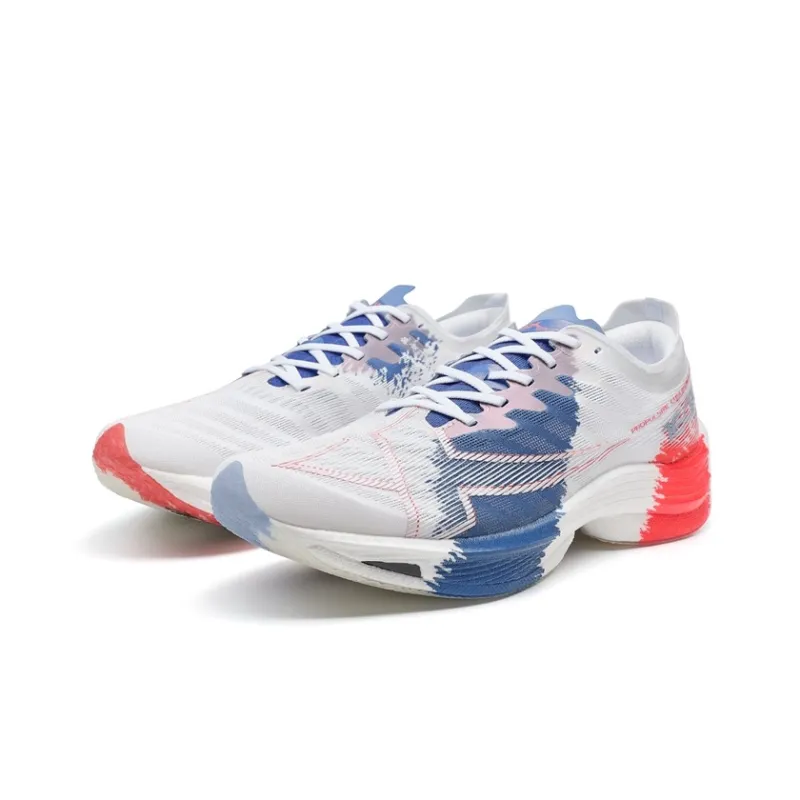 XTEP 160X 5.0 Running Shoes Men Low Top Sunlight Blue/New White/Laser Red-3