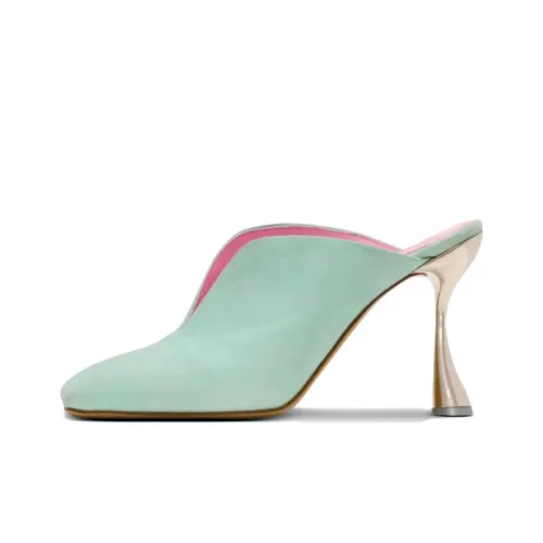 BALMAIN 95mm Eden Suede Mules Women's