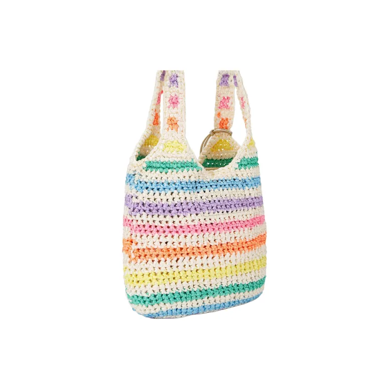 Kurt Geiger London Textile Material Handbag Shoulder Bag Women's White & Multicolor-2
