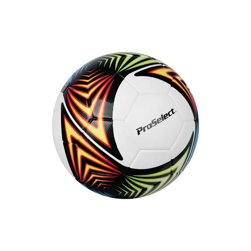 ProSelect Size 5 Soccer PU Seamless Thermal bonding Unisex Yellow White Blue-2