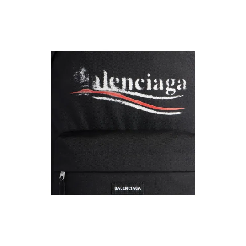 Balenciaga Political Stencil Logo Printed Explorer Backpack-4
