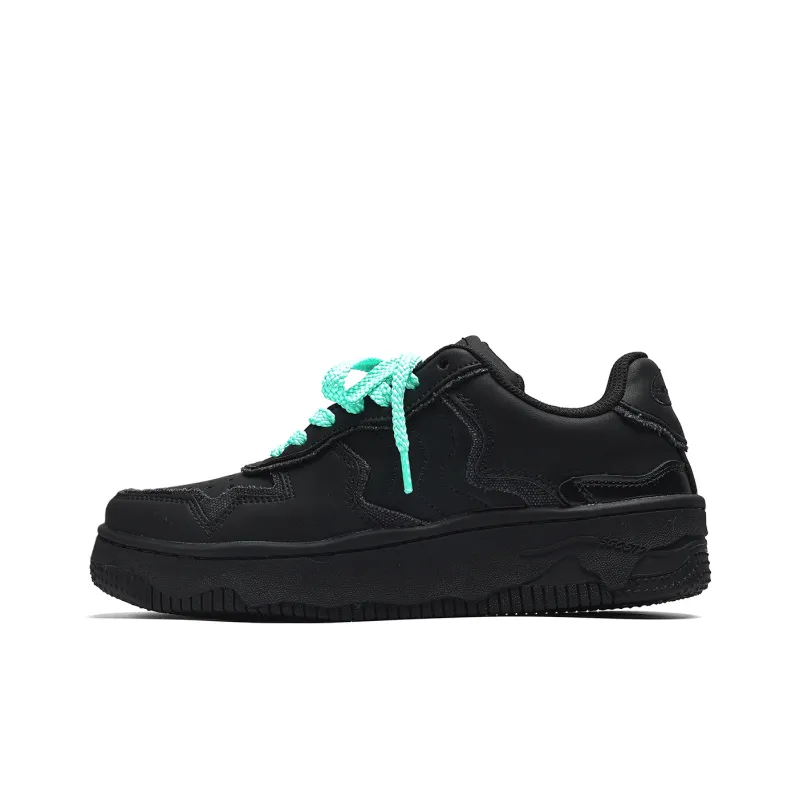 Fang Sanhuo Wear Resistant Slip Resistant Low Top Skateboard Shoes Unisex Black-0