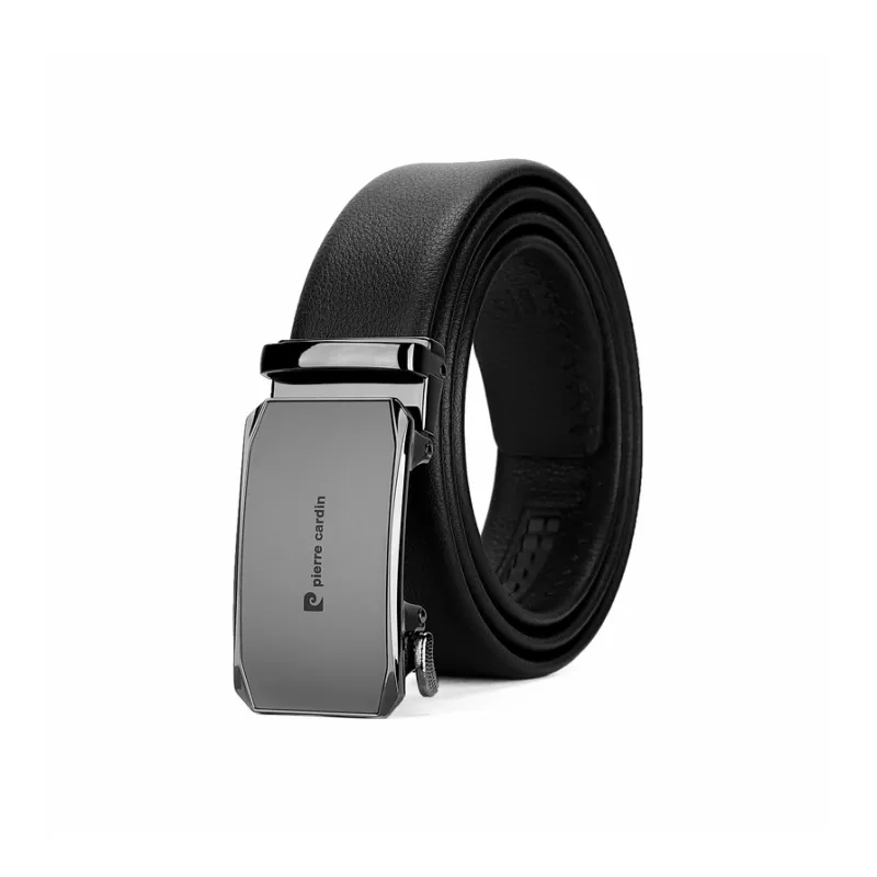 PIERRE CARDIN Genuine Cow Leather Automatic Buckle Father, Dad, And Father in Law Box Men's Width 3.5CM-21