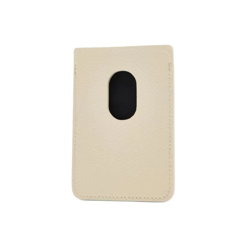 Balenciaga Cash Grained Cow Leather Card Holder Men's Light Beige-3