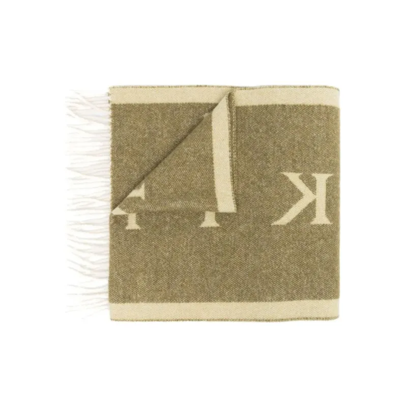 Mackintosh Edinburgh Wool Logo Scarf-2