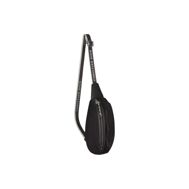 DIOR Recycled Nylon Shoulder Bag Crossbody Bag Mini Men's Black-1