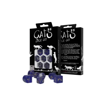 Q WORKSHOP CATS Modern Dice Set Meowster Board Games