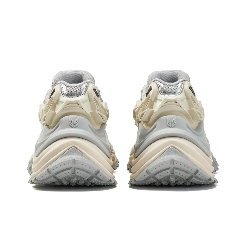 OGR Anti Slip Wear Resistant Low Top Running Shoes Unisex Light Gray Blue Oat Og Cream-4