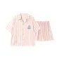 Blue Stripes Clothing Set (Short-Sleeved Shirt+Shorts)