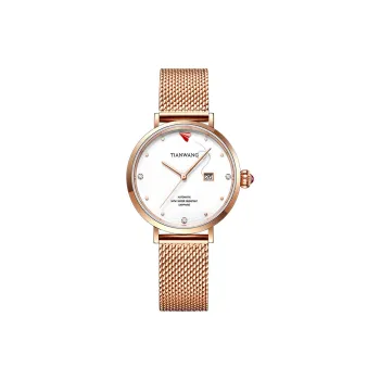 TIANWANG Stars Collection Mechanical Movement Stainless Steel Strap Watch Women's Watch White Dial