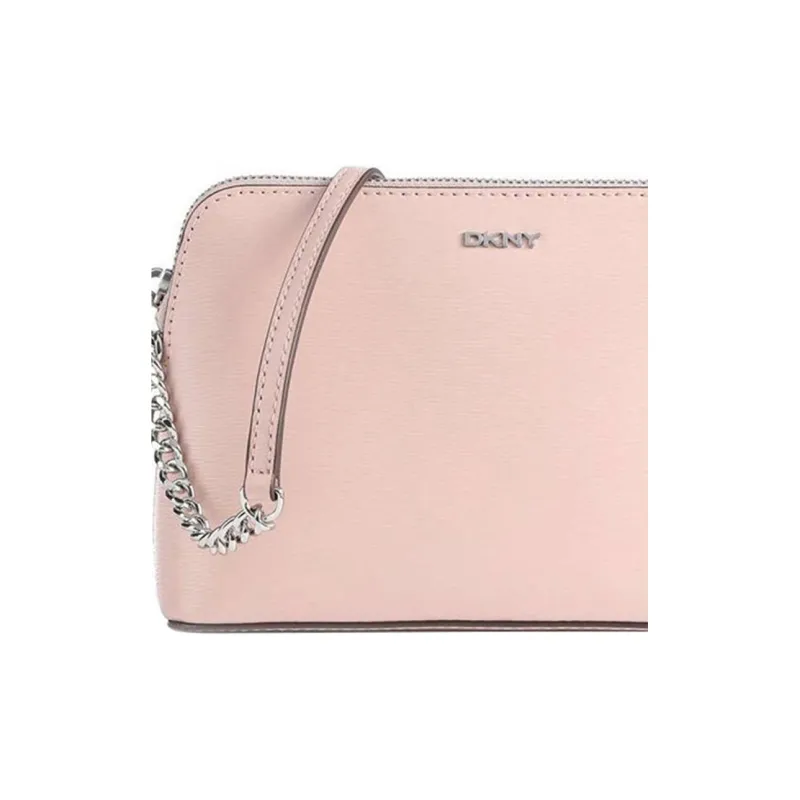 DKNY Leather Crossbody Bag Shoulder Bag Women's Pink-3