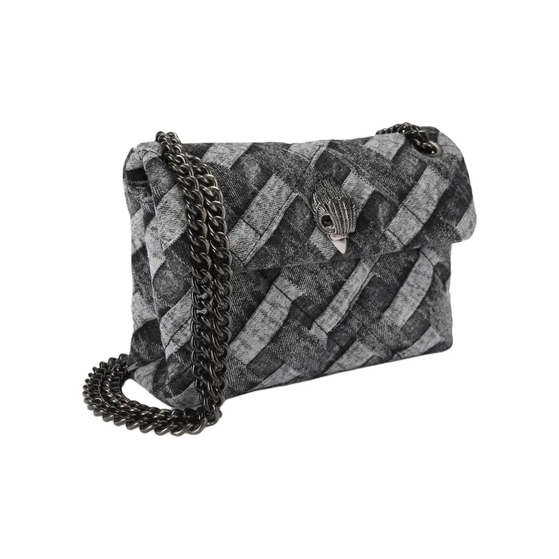 Kurt Geiger London Denim Shoulder Bag Crossbody Bag Mini Women's Black-1