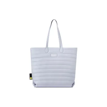 DELSEY Recycled Polyester Tote Bag Shopping Bag Travel Bag Handbag Women's Gray