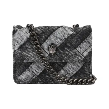 Kurt Geiger London Denim Shoulder Bag Crossbody Bag Extra Mini Women's Black