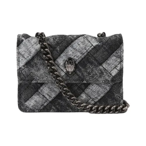 Kurt Geiger London Kensington Heart shaped Crossbody Bag Denim Shoulder Bag Crossbody Bag Extra Mini Women's Black