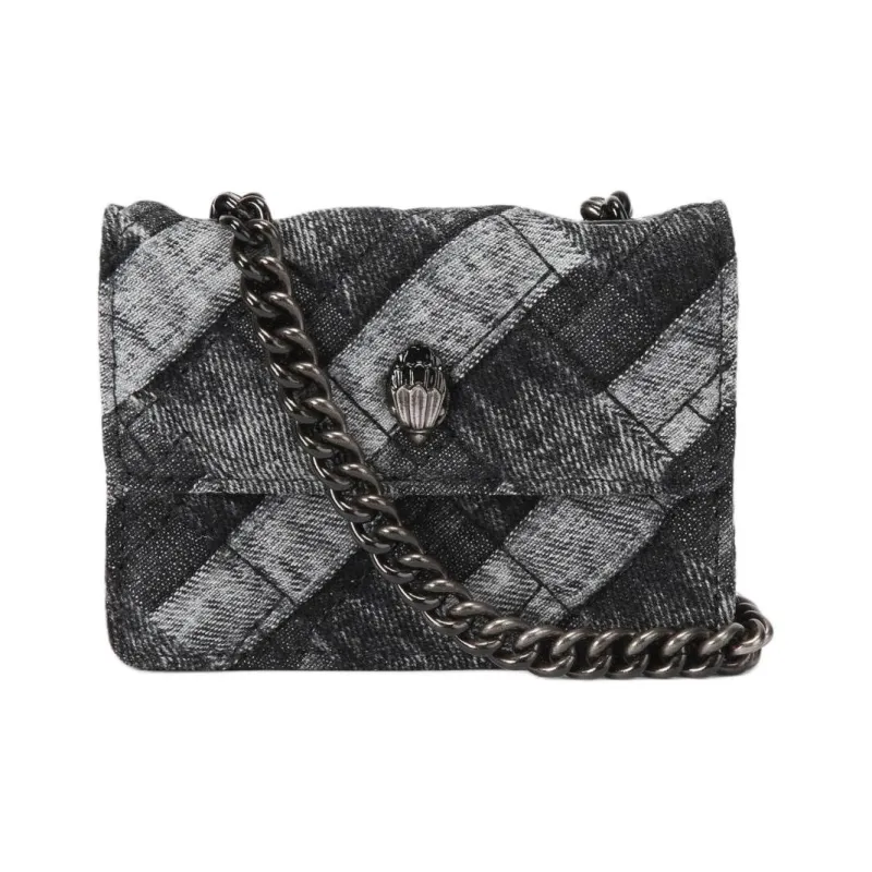 Kurt Geiger London Denim Shoulder Bag Crossbody Bag Extra Mini Women's Black-0