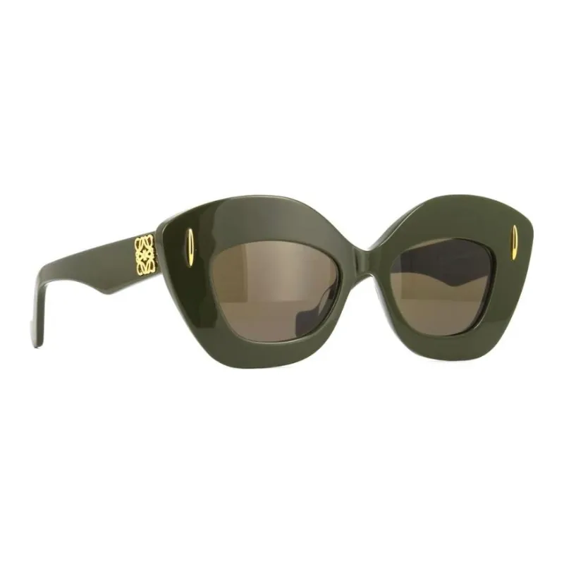 LOEWE Cat Eye Sunglasses Men's Dark Green-2