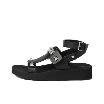 HERMES Intuition Strap Sandals Women's Black