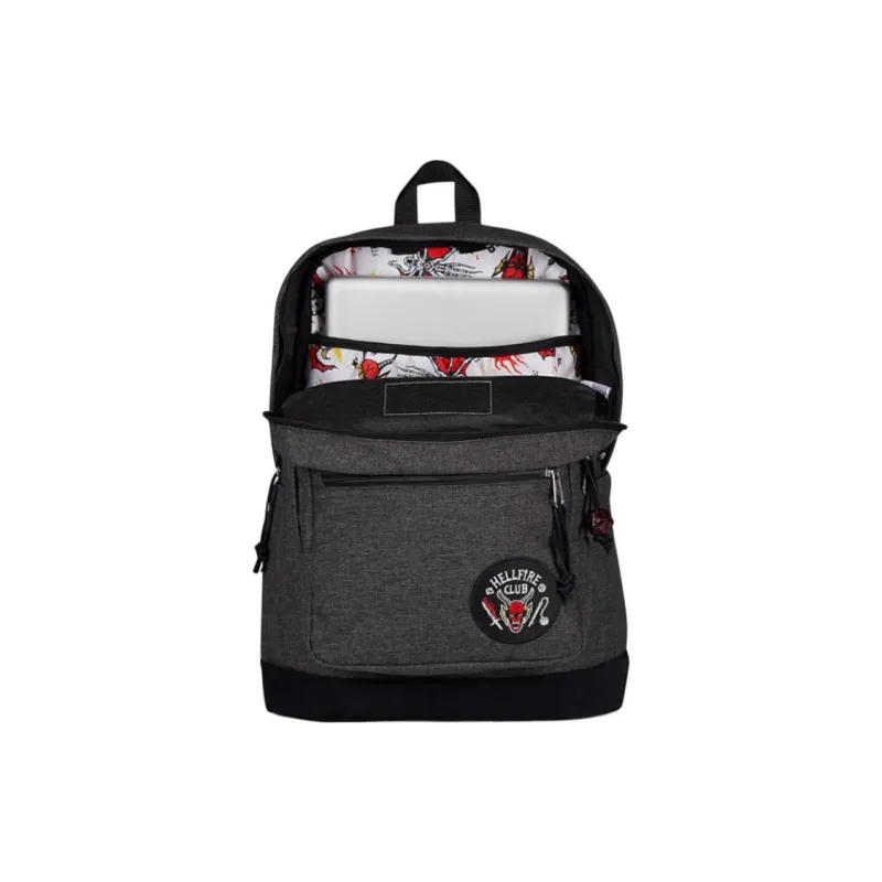 JanSport X Netflix STRANGER THINGS Stranger Things, Collaboration Polyester Backpack Unisex Black-3