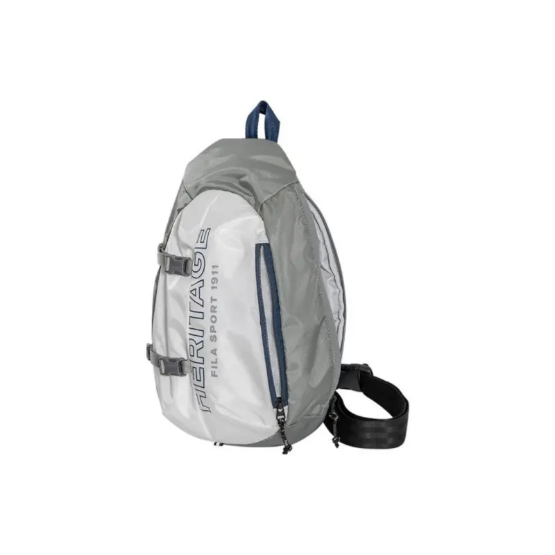 FILA Nylon One Shoulder Crossbody Sling Bags Regular Unisex White/Gray-1