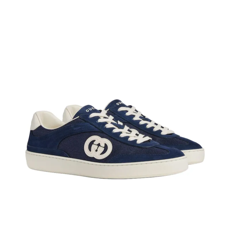 GUCCI G74 'Interlocking G Blue Suede'-2