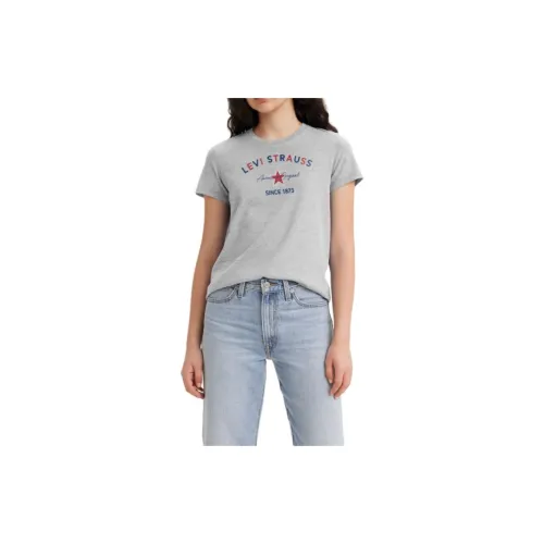 Levis T-Shirts Women's Gray