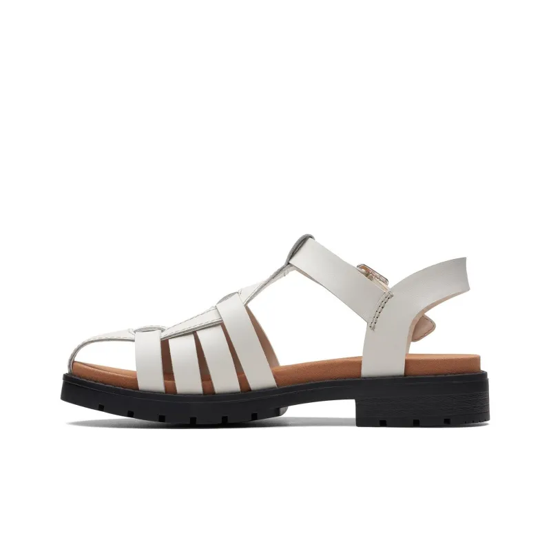 Clarks Roman Sandals 2cm Women's White-0