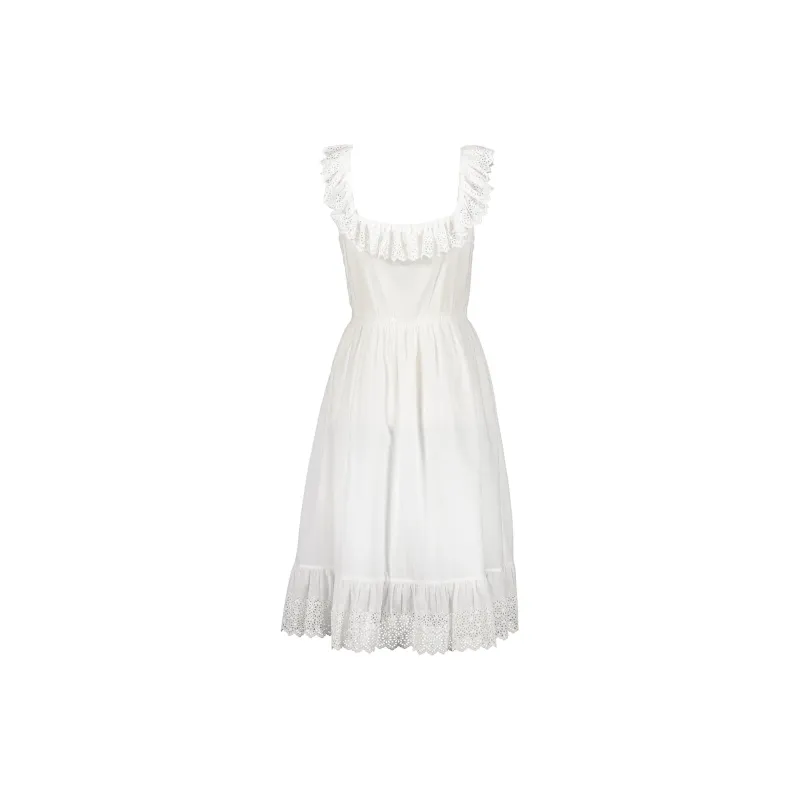 CELINE Sleeveless Dress Women's White-1