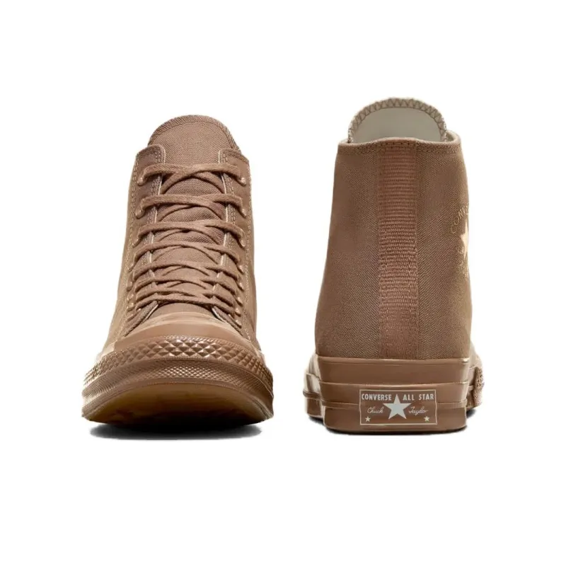 Converse Chuck 70 Anti Slip And Wear Resistant Height Increasing High Top Canvas Shoes Unisex Brown-3